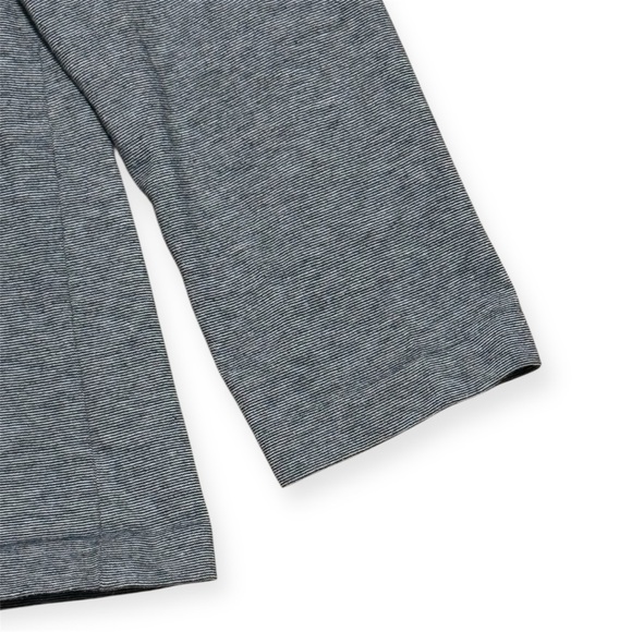 117 CLUB MONACO Men's Long Sleeve Crewneck Tee, Heather Black, Large - Picture 6 of 6